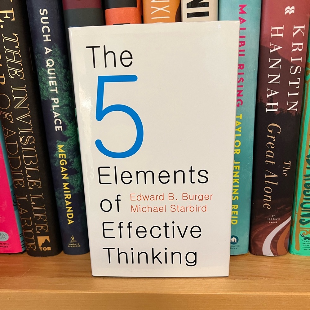 4/$25 The 5 Elements of Effective Thinking Book